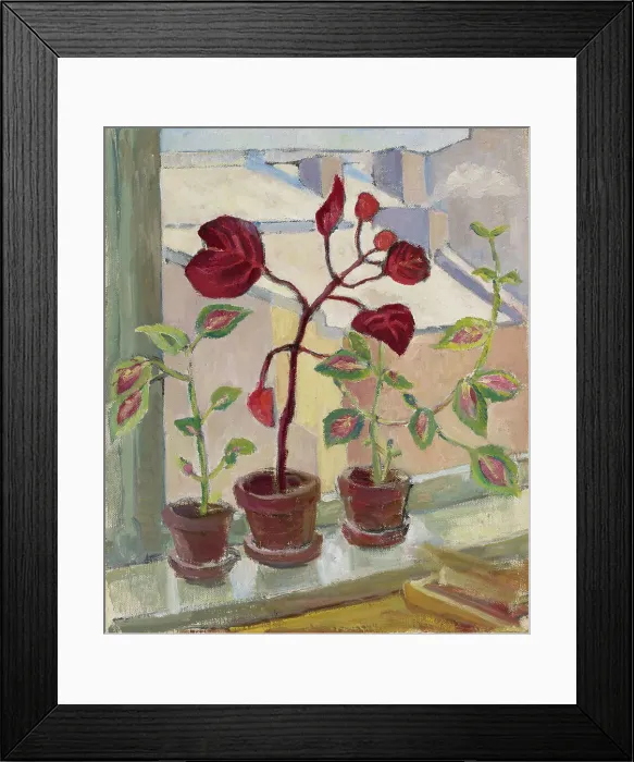 Framed Print : Red leaves III, 1930-1939. Creator: Aino von Boehm Framed Print : Red leaves III, 1930-1939. Creator: Aino von Boehm