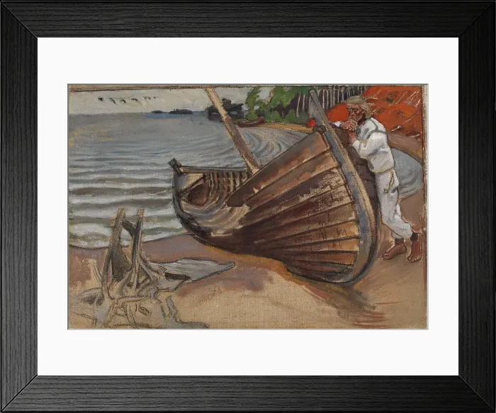 Framed Print : The Lamenting Boat, 1906. Creator: Akseli Gallen-Kallela Framed Print : The Lamenting Boat, 1906. Creator: Akseli Gallen-Kallela
