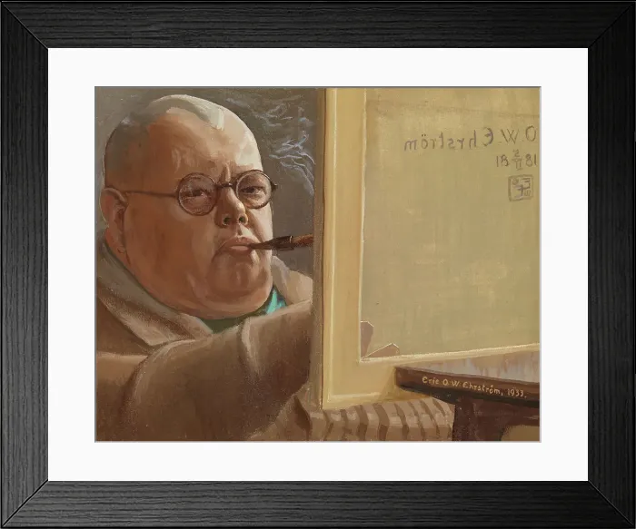 Framed Print : Self-Portrait, 1933. Creator: Eric Ehrstrom