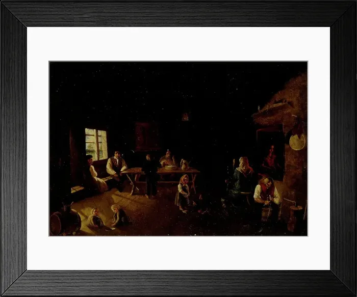 Framed Print : Interior view, 1850-1855. Creator: Karl Anders Ekman Framed Print : Interior view, 1850-1855. Creator: Karl Anders Ekman