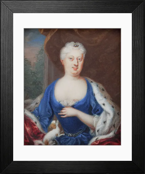 Framed Print : The Duchess of Meckenburg, 1684-1741. Creator: David Richter the Younger Framed Print : The Duchess of Meckenburg, 1684-1741. Creator: David Richter the Younger