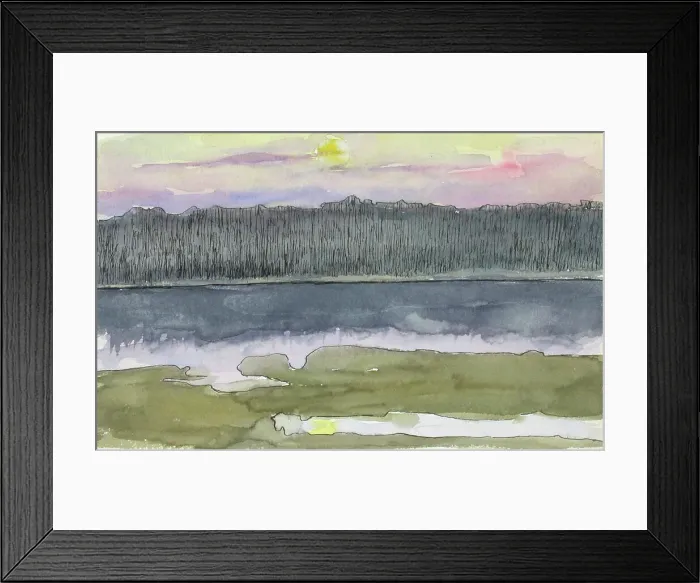 Framed Print : Landscape Study. Creator: Maria Wiik Framed Print : Landscape Study. Creator: Maria Wiik