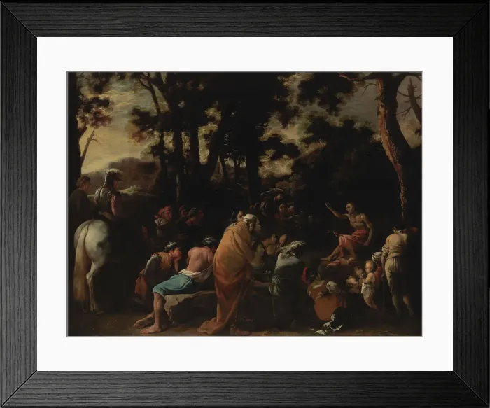 Framed Print : Saint John the Baptist Preaching, 1636-1638. Creator: Salvator Rosa Framed Print : Saint John the Baptist Preaching, 1636-1638. Creator: Salvator Rosa