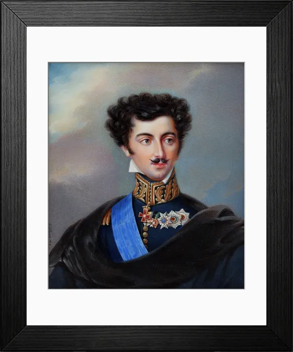 Framed Print : Oskar I as Crown Prince, 1822. Creator: Jakob Axel Gillberg Framed Print : Oskar I as Crown Prince, 1822. Creator: Jakob Axel Gillberg