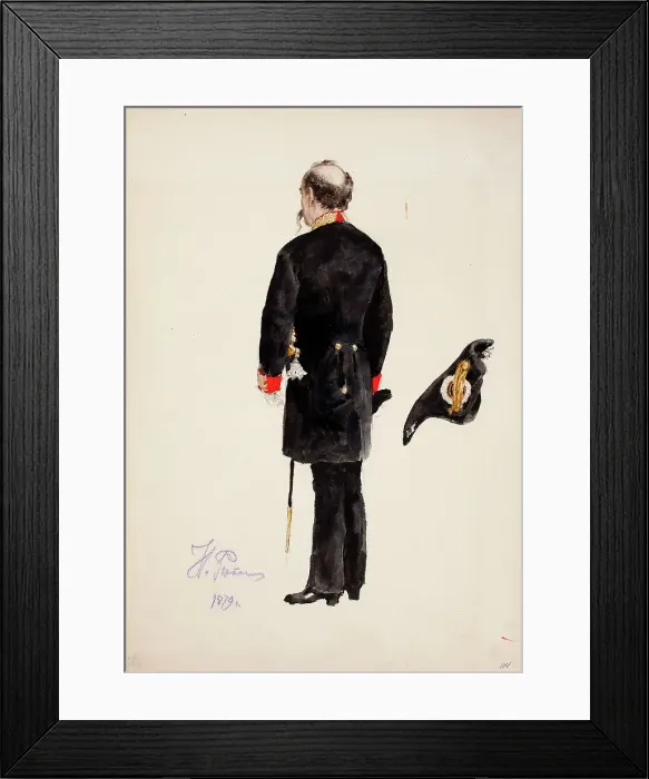 Framed Print : Uniform, 1879. Creator: Il'ya Repin Framed Print : Uniform, 1879. Creator: Il'ya Repin