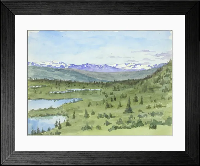 Framed Print : Landscape Study from Norway. Creator: Maria Wiik Framed Print : Landscape Study from Norway. Creator: Maria Wiik