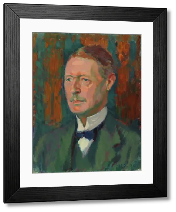 Framed Print : Portrait of A. W. Finch, 1915. Creator: Magnus Enckell Framed Print : Portrait of A. W. Finch, 1915. Creator: Magnus Enckell