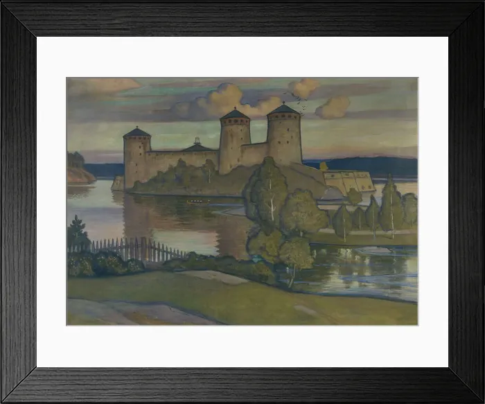 Framed Print : Olavinlinna, 1900. Creator: Vaino Blomstedt Framed Print : Olavinlinna, 1900. Creator: Vaino Blomstedt