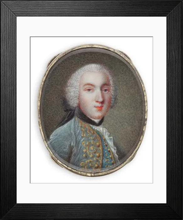 Framed Print : Portrait of a young man, c18th century. Creator: Unknown Framed Print : Portrait of a young man, c18th century. Creator: Unknown
