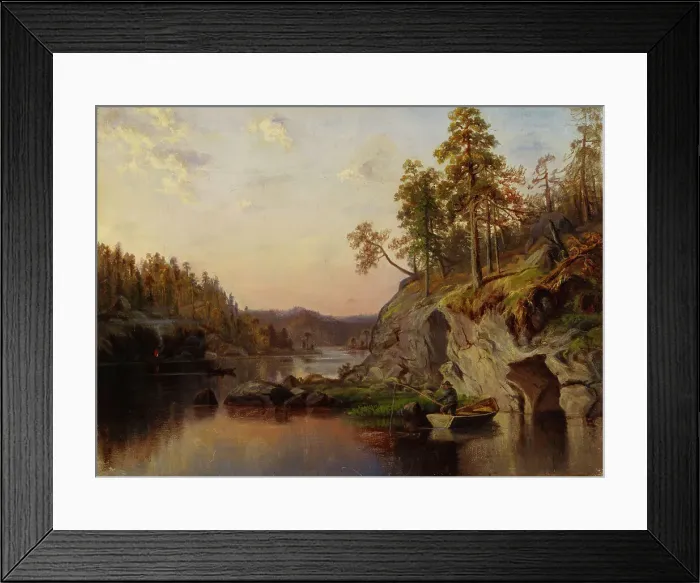 Framed Print : Landscape at Häme, 1860-1867. Creator: Emma Gyldén Framed Print : Landscape at Häme, 1860-1867. Creator: Emma Gyldén