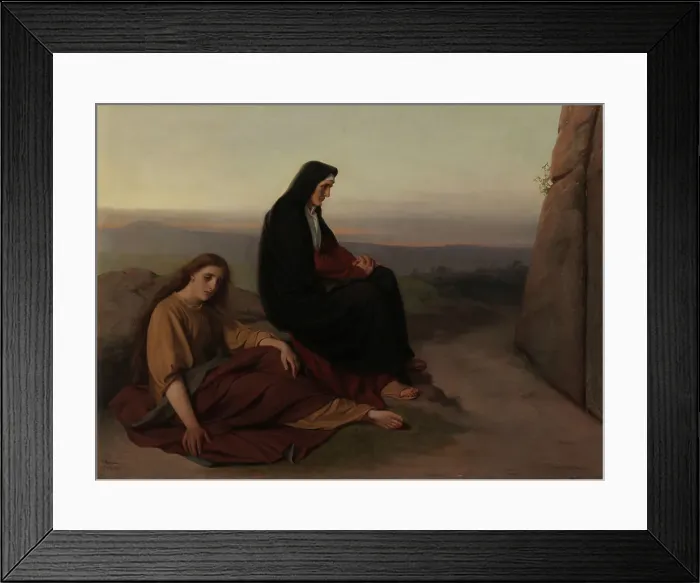 Framed Print : Women Mourning at Christ's Grave, 1868. Creator: Victorine Nordenswan Framed Print : Women Mourning at Christ's Grave, 1868. Creator: Victorine Nordenswan