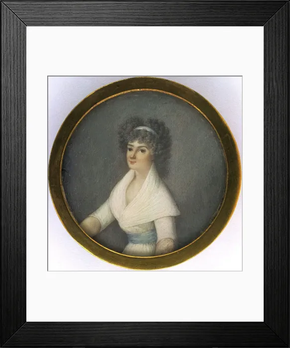 Framed Print : Ebba Lovisa Antoinette Ulrica Dohna, 1795. Creator: Unknown Framed Print : Ebba Lovisa Antoinette Ulrica Dohna, 1795. Creator: Unknown