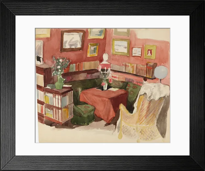 Framed Print : Interior from Annie and Berta Edelfelt's Home in Helsinki, 1900-1905. Creator: Albert Edelfelt Framed Print : Interior from Annie and Berta Edelfelt's Home in Helsinki, 1900-1905. Creator: Albert Edelfelt