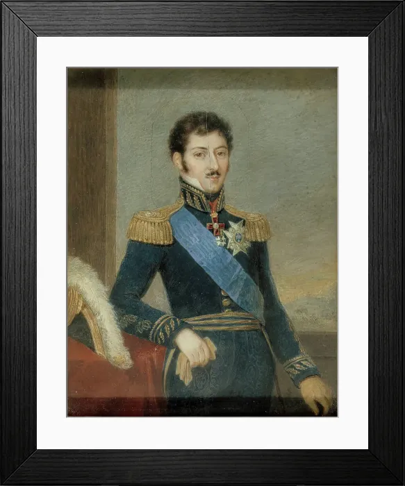 Framed Print : Oskar I as crown prince. Creator: Lorentz Svensson Sparrgren Framed Print : Oskar I as crown prince. Creator: Lorentz Svensson Sparrgren