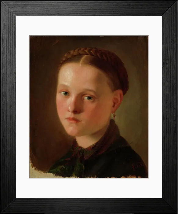 Framed Print : Young Woman, 1858. Creator: Alexandra Frosterus-Saltin Framed Print : Young Woman, 1858. Creator: Alexandra Frosterus-Saltin
