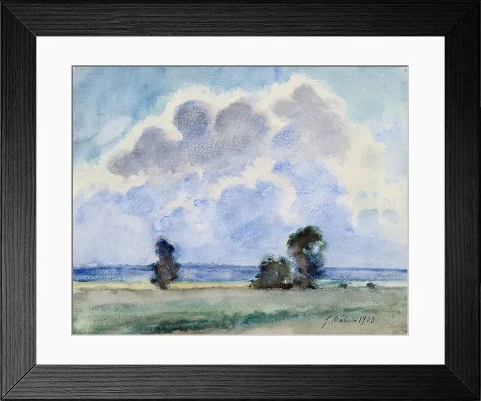 Framed Print : Lowland Shore, 1933. Creator: Juho Makela Framed Print : Lowland Shore, 1933. Creator: Juho Makela