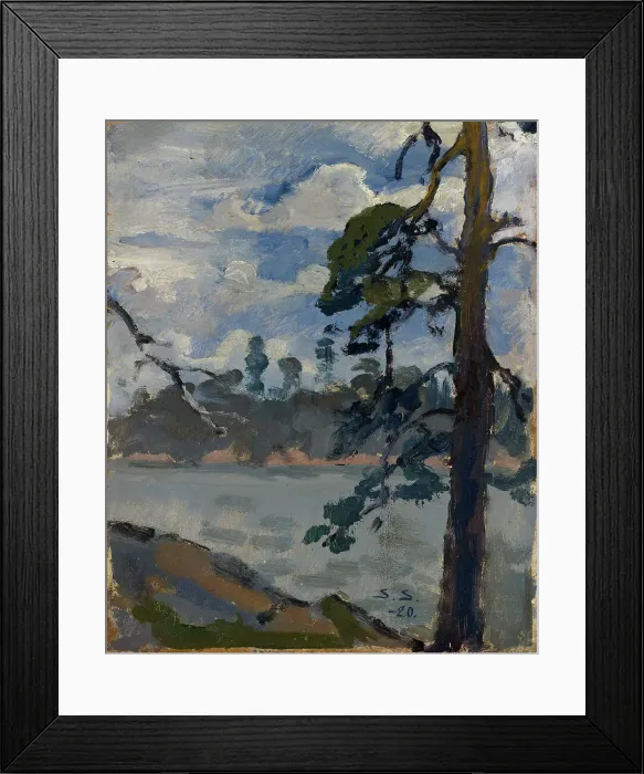 Framed Print : Lake View, 1920. Creator: Santeri Salokivi Framed Print : Lake View, 1920. Creator: Santeri Salokivi