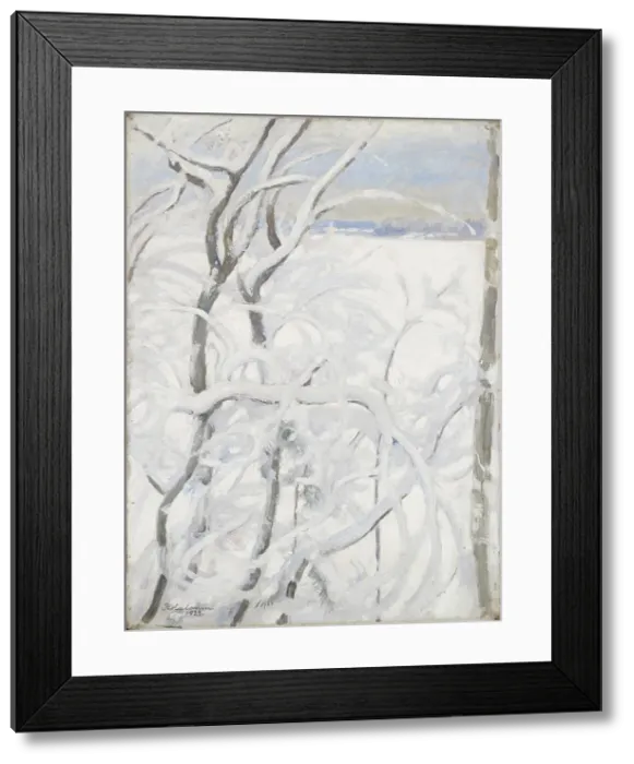 Framed Print : Tree in Winter, 1923. Creator: Pekka Halonen Framed Print : Tree in Winter, 1923. Creator: Pekka Halonen