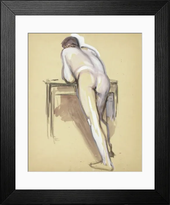 Framed Print : Naked practice, c1910s. Creator: Verner Thome Framed Print : Naked practice, c1910s. Creator: Verner Thome