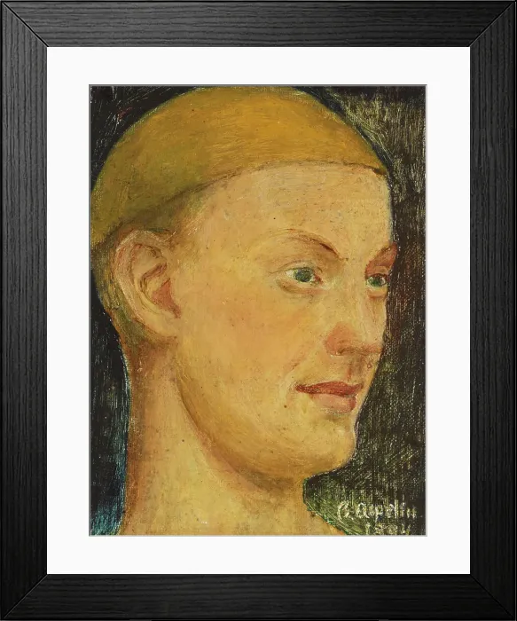 Framed Print : Self-Portrait, 1894. Creator: Bruno Aspelin Framed Print : Self-Portrait, 1894. Creator: Bruno Aspelin
