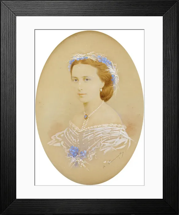 Framed Print : Marie Linder, born Mussin-Pushkin, 1850-1859. Creator: Laurent Framed Print : Marie Linder, born Mussin-Pushkin, 1850-1859. Creator: Laurent