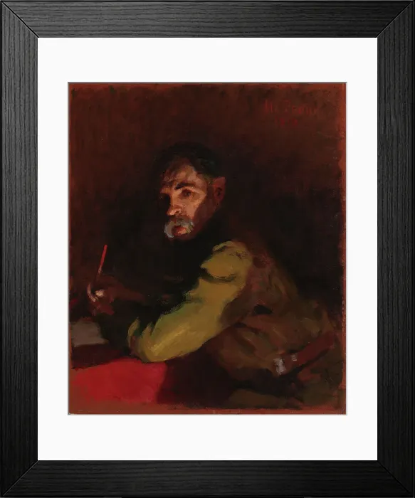 Framed Print : Writing Doctor, 1919. Creator: Il'ya Repin Framed Print : Writing Doctor, 1919. Creator: Il'ya Repin
