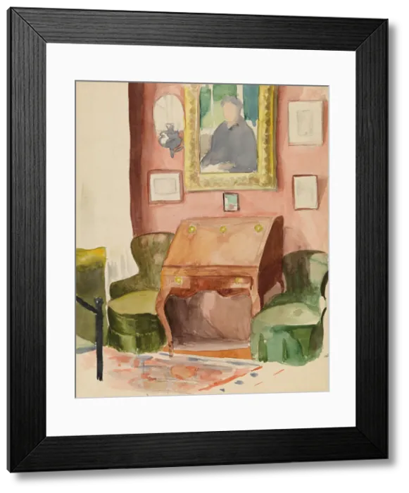 Framed Print : Interior from Annie and Berta Edelfelt's Home in Helsinki, 1900-1905. Creator: Albert Edelfelt Framed Print : Interior from Annie and Berta Edelfelt's Home in Helsinki, 1900-1905. Creator: Albert Edelfelt