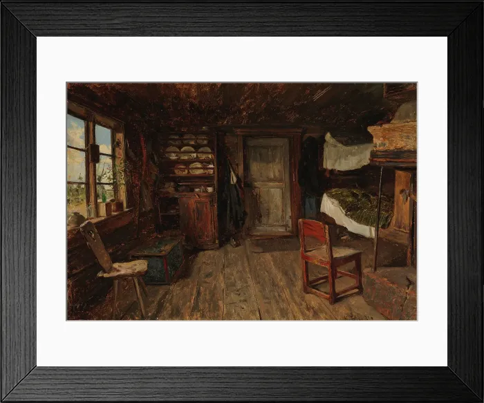 Framed Print : Interior on aland, 1871. Creator: Karl Emanuel Jansson Framed Print : Interior on aland, 1871. Creator: Karl Emanuel Jansson