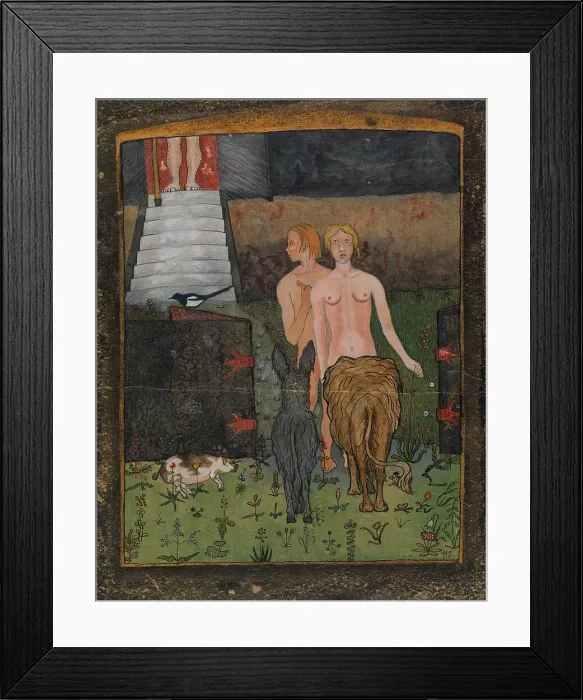 Framed Print : Adam and Eve, 1895. Creator: Hugo Simberg Framed Print : Adam and Eve, 1895. Creator: Hugo Simberg