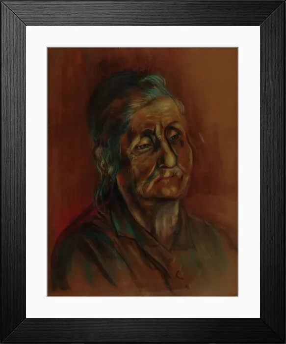 Framed Print : Portrait of Maria Andersson, 1931. Creator: Eemu Myntti Framed Print : Portrait of Maria Andersson, 1931. Creator: Eemu Myntti