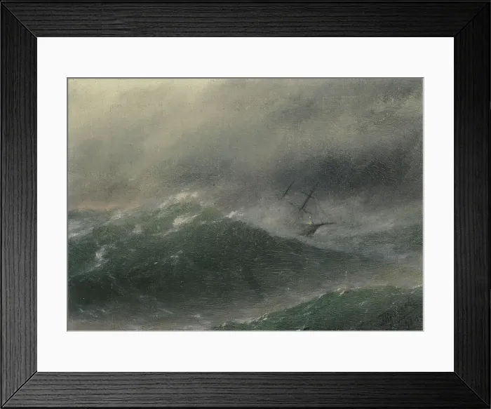 Framed Print : Seascape, 1893. Creator: Ivan Kulikov Framed Print : Seascape, 1893. Creator: Ivan Kulikov
