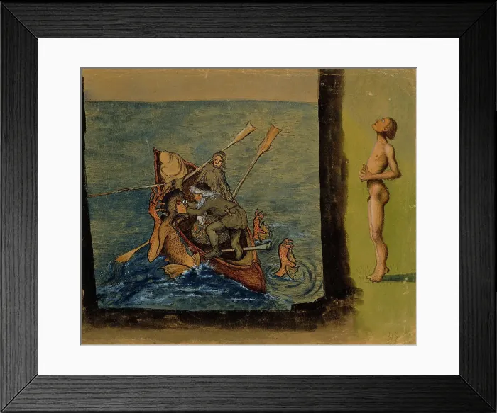 Framed Print : Vainamoinen and Iku-Turso, 1890-1897. Creator: Hugo Simberg Framed Print : Vainamoinen and Iku-Turso, 1890-1897. Creator: Hugo Simberg