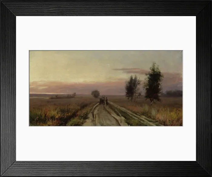 Framed Print : Village Road. Creator: Isaak Levitan Framed Print : Village Road. Creator: Isaak Levitan