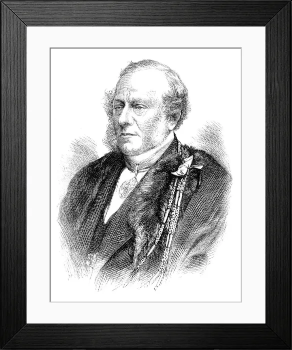 Framed Print : The late Alderman Sir F. G. Moon, 1871. Creator: Unknown Framed Print : The late Alderman Sir F. G. Moon, 1871. Creator: Unknown