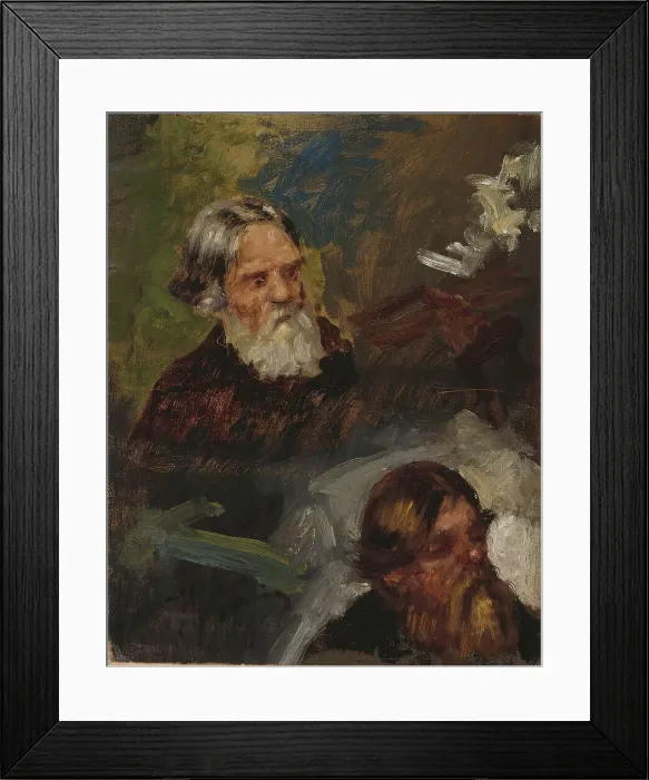 Framed Print : Two Peasants, study. Creator: Il'ya Repin Framed Print : Two Peasants, study. Creator: Il'ya Repin