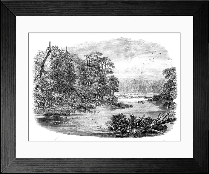 Framed Print : The Red River Expedition: camp of the 60th Rifles near Shebandowan, 1871. Creator: Unknown Framed Print : The Red River Expedition: camp of the 60th Rifles near Shebandowan, 1871. Creator: Unknown