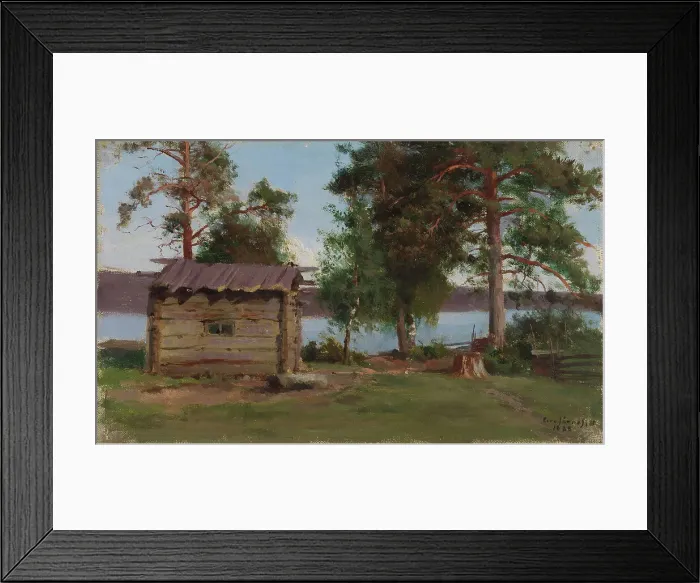 Framed Print : Chimneyless Sauna, 1888. Creator: Eero Jarnefelt Framed Print : Chimneyless Sauna, 1888. Creator: Eero Jarnefelt