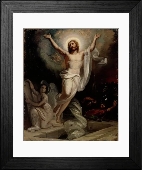 Framed Print : The Resurrection of Christ, a sketch of the altarpiece of the current church in Keski-Pori. Creator: Robert Wilhelm Ekman Framed Print : The Resurrection of Christ, a sketch of the altarpiece of the current church in Keski-Pori. Creator: Robert Wilhelm Ekman