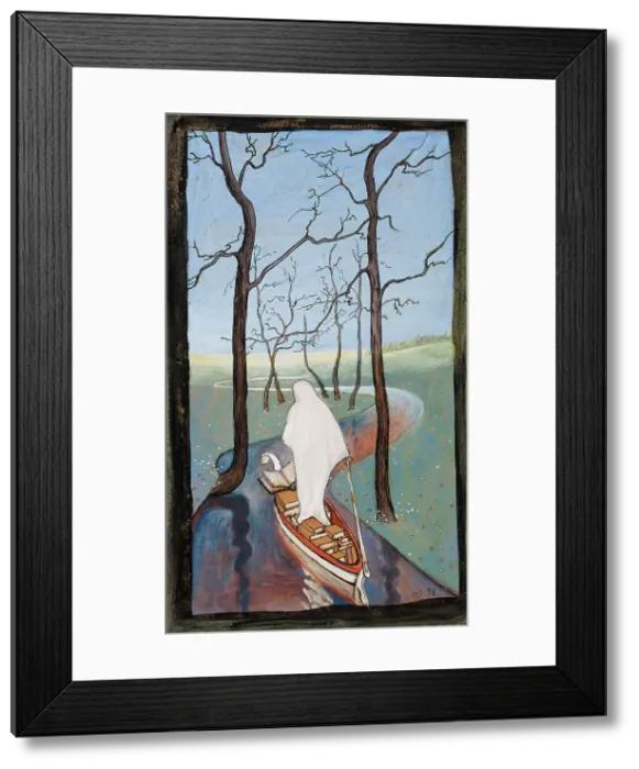 Framed Print : On the River of Life; The Stream of Life, 1896. Creator: Hugo Simberg Framed Print : On the River of Life; The Stream of Life, 1896. Creator: Hugo Simberg
