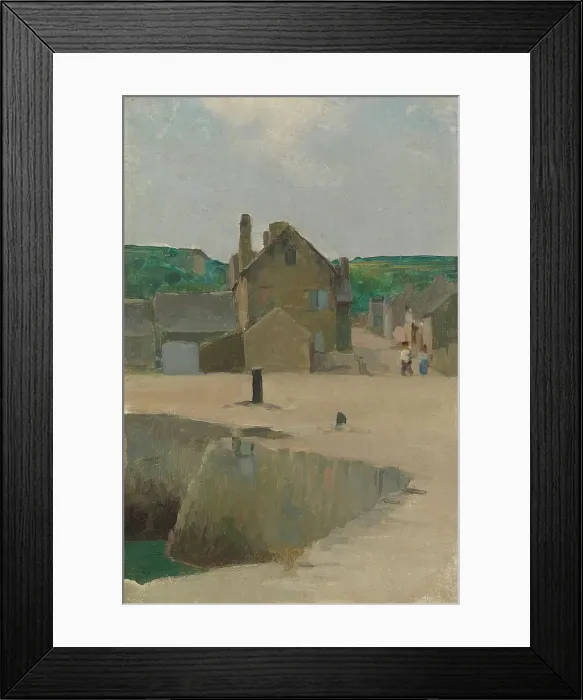 Framed Print : Village, 1886-1887. Creator: Eero Jarnefelt Framed Print : Village, 1886-1887. Creator: Eero Jarnefelt