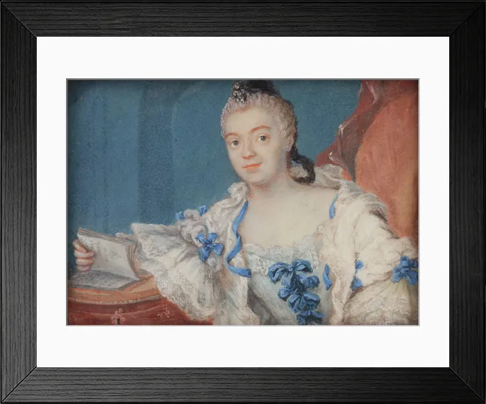 Framed Print : Portrait of a young lady, 1750-1760. Creator: Martin Scheffel Framed Print : Portrait of a young lady, 1750-1760. Creator: Martin Scheffel
