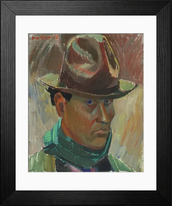 Framed Print : Self-Portrait, 1948. Creator: Eino Rapp Framed Print : Self-Portrait, 1948. Creator: Eino Rapp