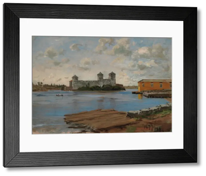 Framed Print : Olavinlinna, 1877. Creator: Elias Muukka Framed Print : Olavinlinna, 1877. Creator: Elias Muukka