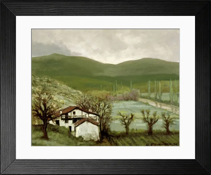 Framed Print : From the Pyrenees (Bargues), 1934. Creator: Oscar Parviainen Framed Print : From the Pyrenees (Bargues), 1934. Creator: Oscar Parviainen