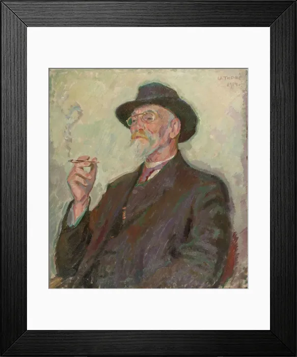 Framed Print : Portrait of Baron Ernst Wrede, Forester, 1914. Creator: Verner Thome Framed Print : Portrait of Baron Ernst Wrede, Forester, 1914. Creator: Verner Thome