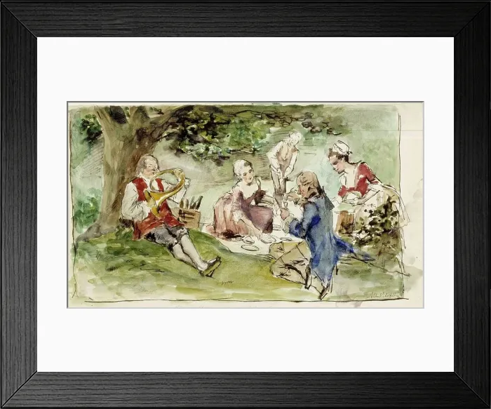 Framed Print : Villa by the spring, exercise, c1890s. Creator: Albert Edelfelt Framed Print : Villa by the spring, exercise, c1890s. Creator: Albert Edelfelt