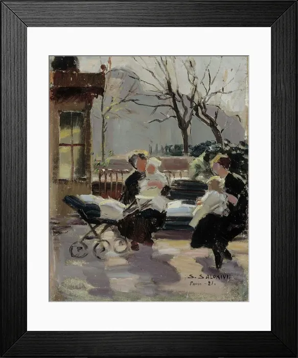 Framed Print : Park in Paris, 1921. Creator: Santeri Salokivi Framed Print : Park in Paris, 1921. Creator: Santeri Salokivi
