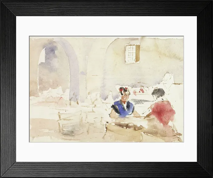 Framed Print : Interior from Spain (Tobacco Factory in Seville), 1881. Creator: Albert Edelfelt Framed Print : Interior from Spain (Tobacco Factory in Seville), 1881. Creator: Albert Edelfelt