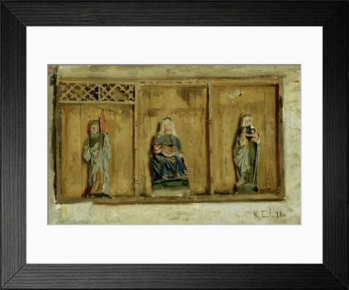 Framed Print : Finström church altar cabinet, 1871. Creator: Karl Emanuel Jansson Framed Print : Finström church altar cabinet, 1871. Creator: Karl Emanuel Jansson