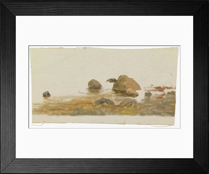 Framed Print : Beach stones, exercise. Creator: Oscar Kleineh Framed Print : Beach stones, exercise. Creator: Oscar Kleineh